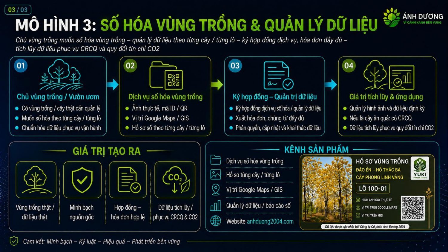 Infographic - Số Hóa Vùng Trồng & Quản Lý Dữ Liệu